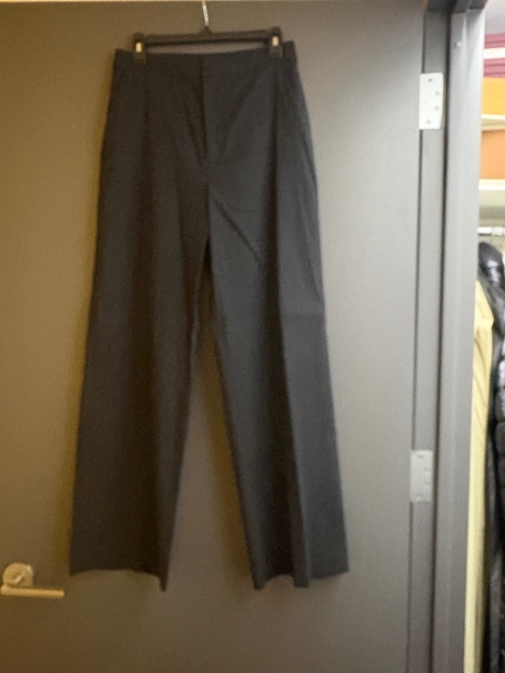 Jenni Kayne Linen Cotton Blend oversized trousers, Black, size 6
